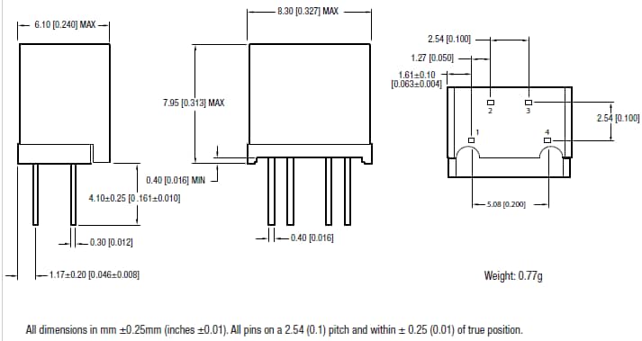 Murata Power Solutions MEU1 Isolated 1W Single Output DC/DC Converters